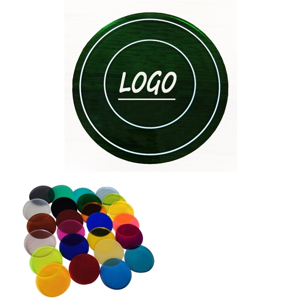 Acrylic Translucent Drink Coaster - Acrylic Translucent Drink Coaster - Image 0 of 1
