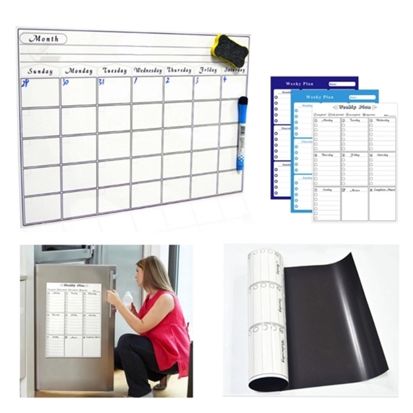 Magnetic Weekly Schedule Dry Erase Calendar - Magnetic Weekly Schedule Dry Erase Calendar - Image 0 of 0
