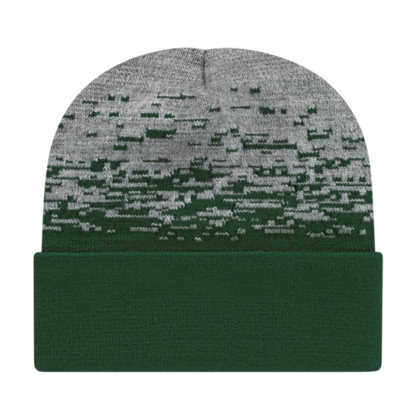 Cap America® 12" Static Pattern Knit Beanie - Cap America® 12" Static Pattern Knit Beanie - Image 11 of 15