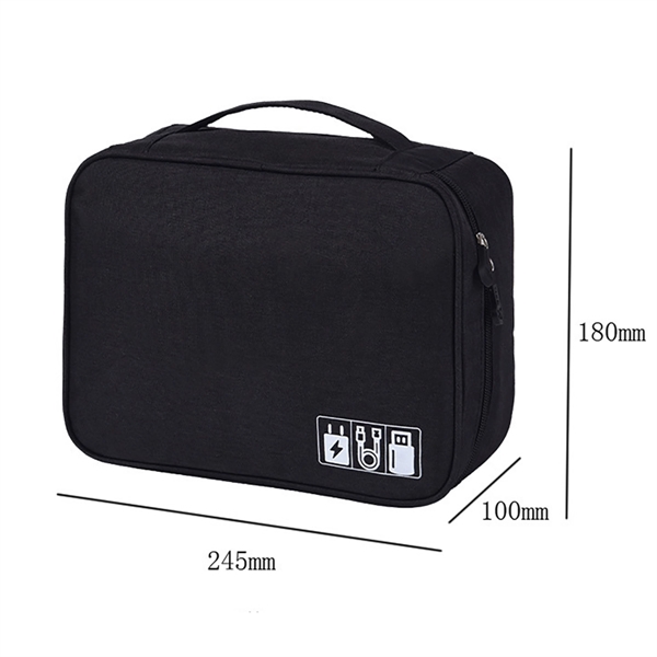 Electronics Organizer Travel Cable Storage Bag - Electronics Organizer Travel Cable Storage Bag - Image 3 of 9