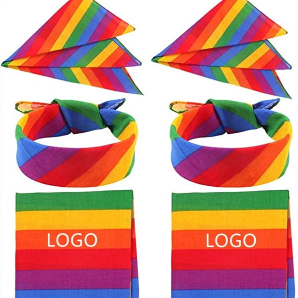 LGBTQ Rainbow Bandana - LGBTQ Rainbow Bandana - Image 0 of 2