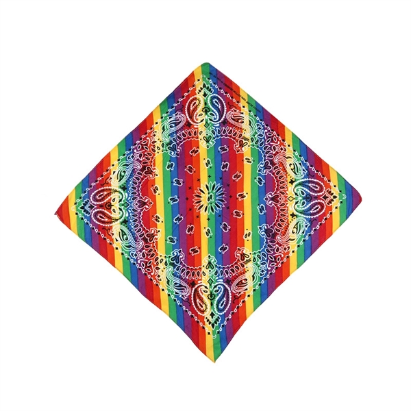 LGBTQ Rainbow Bandana - LGBTQ Rainbow Bandana - Image 1 of 2