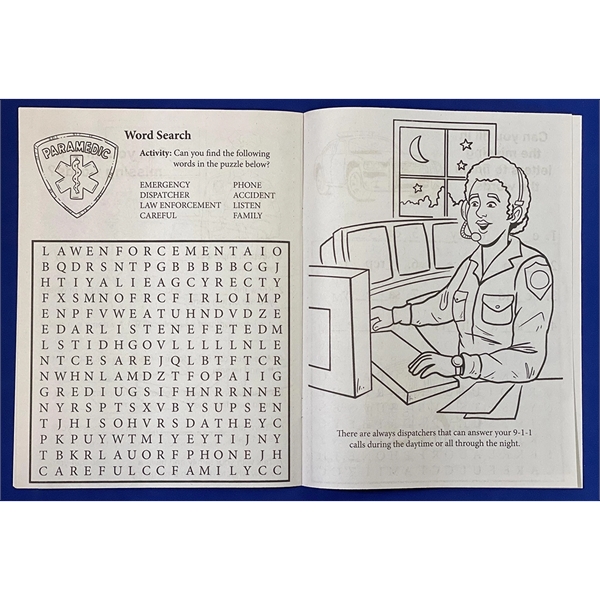 Learn About 9-1-1 Coloring and Activity Book - Learn About 9-1-1 Coloring and Activity Book - Image 1 of 3