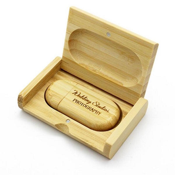 Wooden USB Flash Drive with Magnetic Cap - Wooden USB Flash Drive with Magnetic Cap - Image 6 of 12