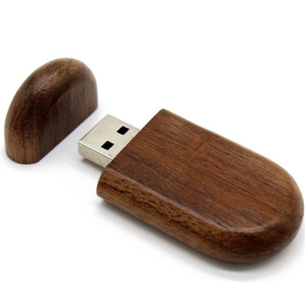 Wooden USB Flash Drive with Magnetic Cap - Wooden USB Flash Drive with Magnetic Cap - Image 9 of 12