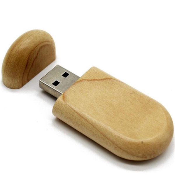 Wooden USB Flash Drive with Magnetic Cap - Wooden USB Flash Drive with Magnetic Cap - Image 11 of 12
