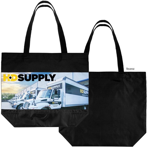 Arlington 300D Two-Tone Dye Sublimation Tote Bag - Arlington 300D Two-Tone Dye Sublimation Tote Bag - Image 1 of 3