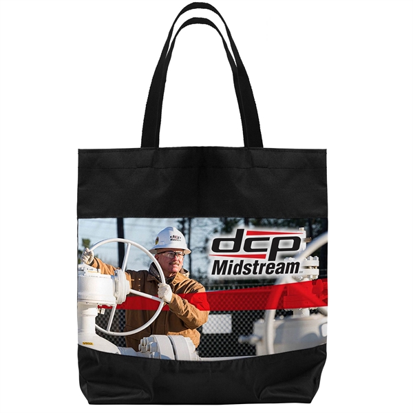 Arlington 300D Two-Tone Dye Sublimation Tote Bag - Arlington 300D Two-Tone Dye Sublimation Tote Bag - Image 0 of 3