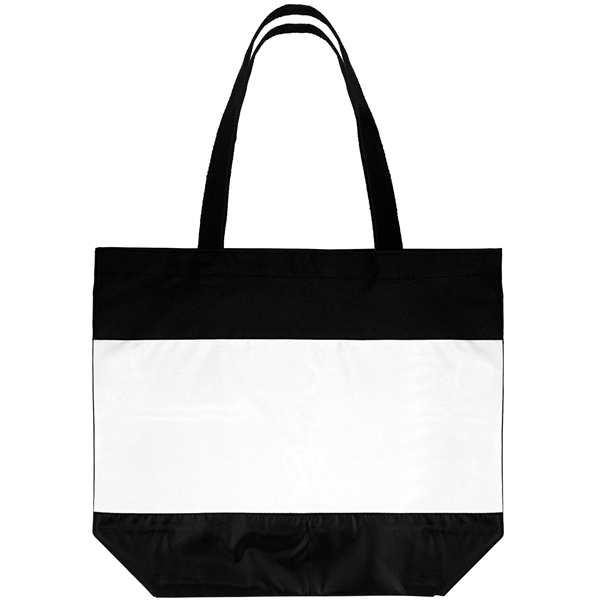 Arlington 300D Two-Tone Dye Sublimation Tote Bag - Arlington 300D Two-Tone Dye Sublimation Tote Bag - Image 3 of 3