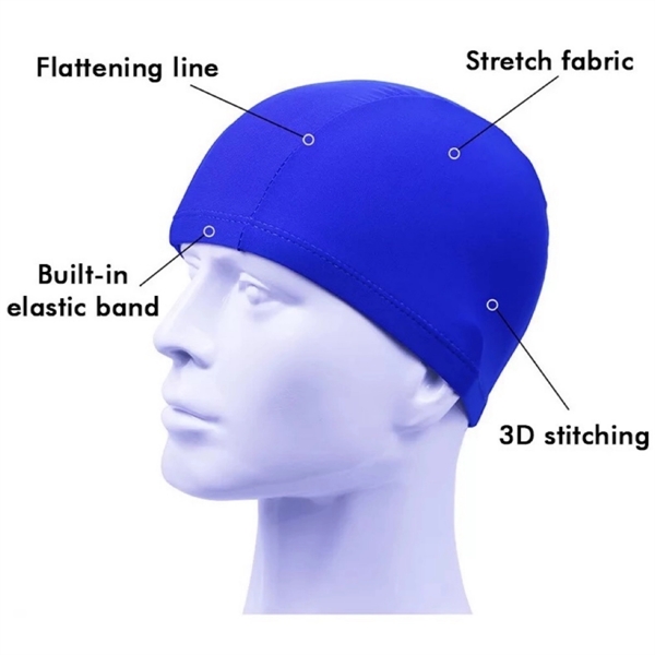 Polyester Swim Cap - Polyester Swim Cap - Image 2 of 2