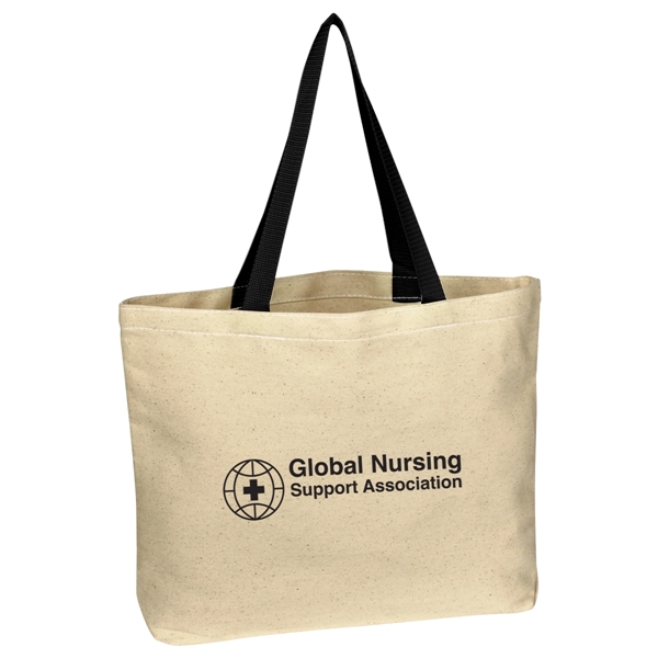 Natural Cotton Canvas Tote Bag - Natural Cotton Canvas Tote Bag - Image 11 of 15