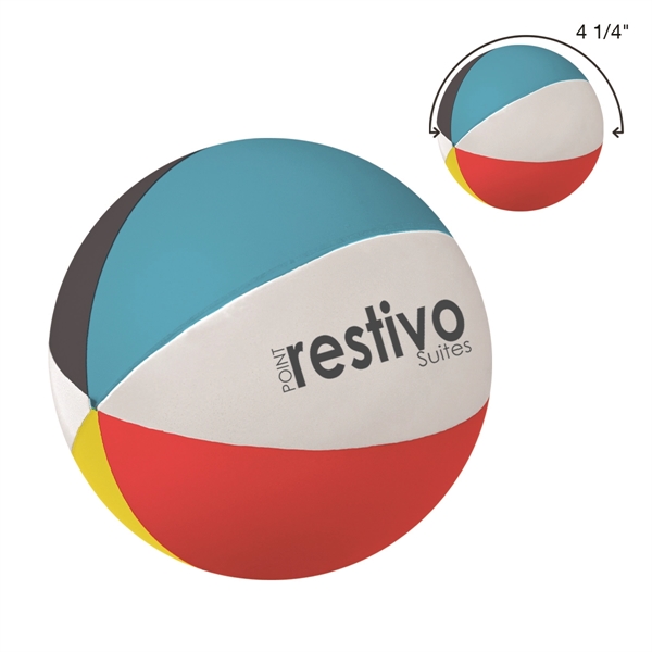 Beach Ball Shape Stress Reliever - Beach Ball Shape Stress Reliever - Image 0 of 2