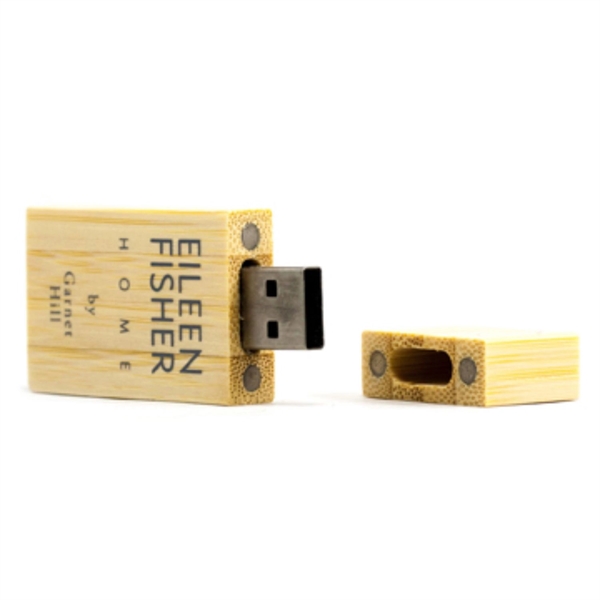 Rectangular Wooden USB Flash Drives with Magnetic Closure - Rectangular Wooden USB Flash Drives with Magnetic Closure - Image 5 of 12