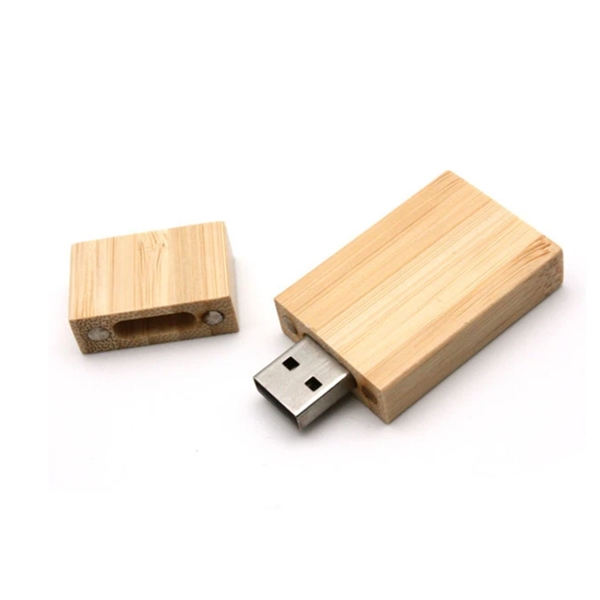 Rectangular Wooden USB Flash Drives with Magnetic Closure - Rectangular Wooden USB Flash Drives with Magnetic Closure - Image 11 of 12