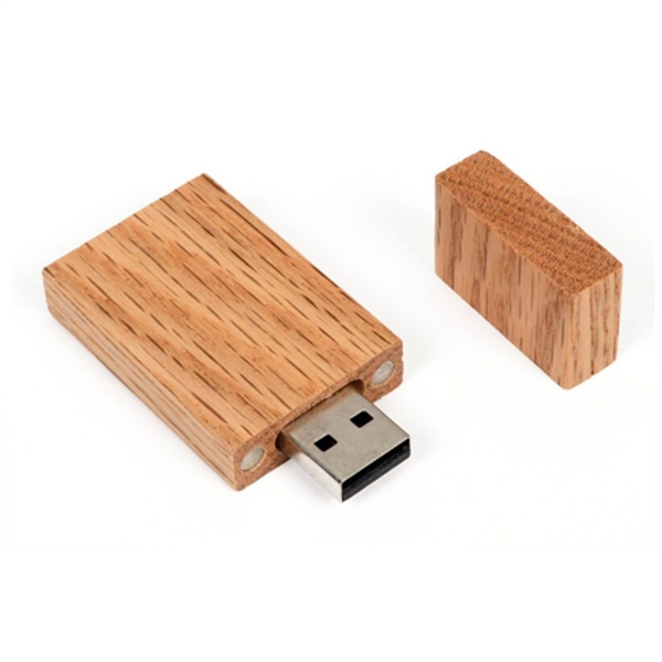 Rectangular Wooden USB Flash Drives with Magnetic Closure - Rectangular Wooden USB Flash Drives with Magnetic Closure - Image 12 of 12