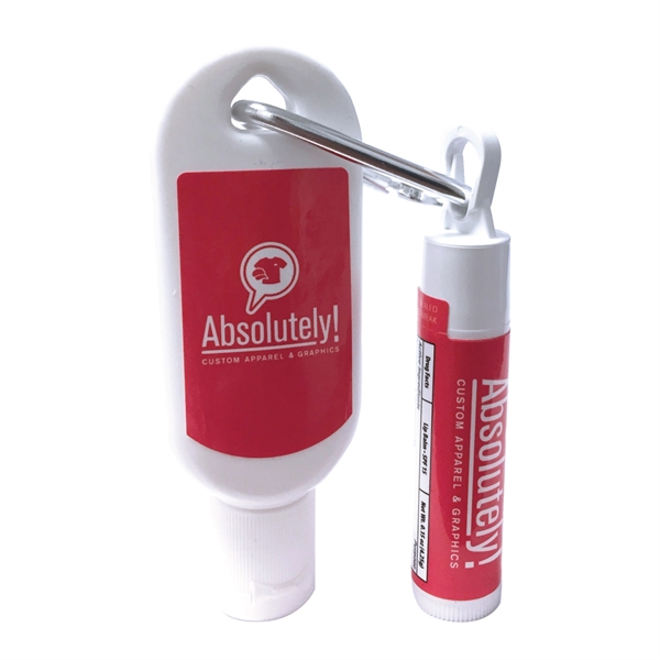 Kit: 1 oz. SPF30 Sunscreen Lotion with Carabiner and SPF1...