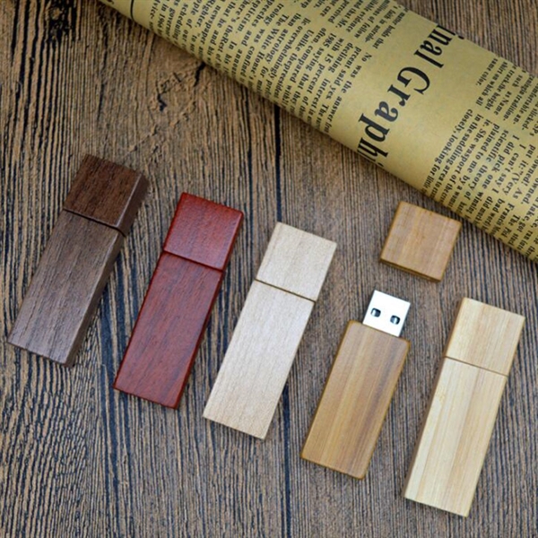 Slim Wooden USB Flash Drive - Slim Wooden USB Flash Drive - Image 1 of 9