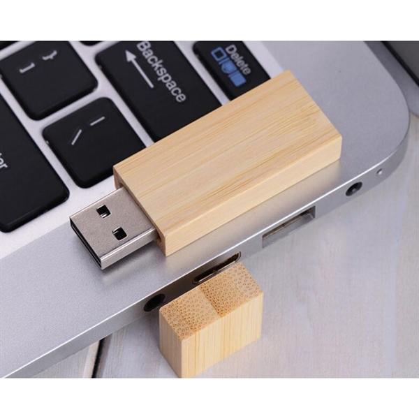 Slim Wooden USB Flash Drive - Slim Wooden USB Flash Drive - Image 4 of 9