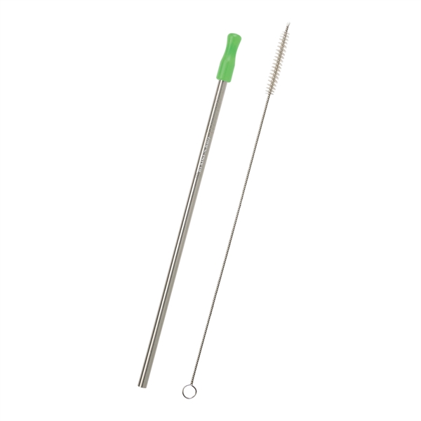 Stainless Steel Straw With Cleaning Brush - Stainless Steel Straw With Cleaning Brush - Image 5 of 10