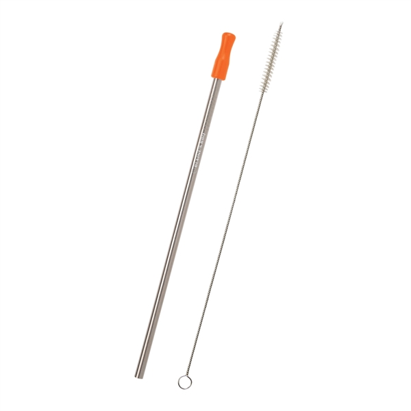 Stainless Steel Straw With Cleaning Brush - Stainless Steel Straw With Cleaning Brush - Image 7 of 10