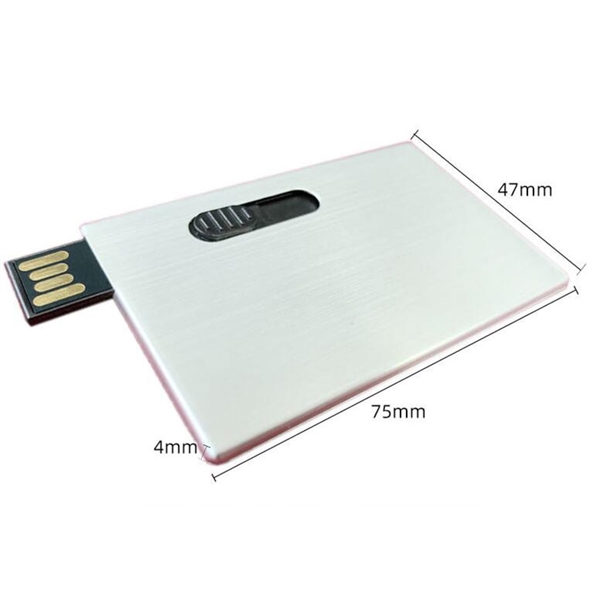 Metal Credit Card Style USB Drive - Metal Credit Card Style USB Drive - Image 1 of 3