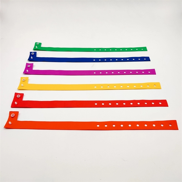 Adjustable PVC Wristbands - Adjustable PVC Wristbands - Image 3 of 3