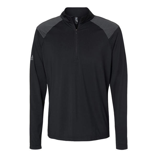 Adidas Shoulder Stripe Quarter-Zip Pullover - Adidas Shoulder Stripe Quarter-Zip Pullover - Image 1 of 10