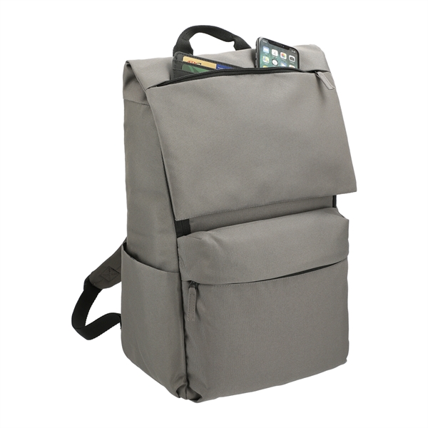 Merritt Recycled 15" Computer Backpack - Merritt Recycled 15" Computer Backpack - Image 3 of 12