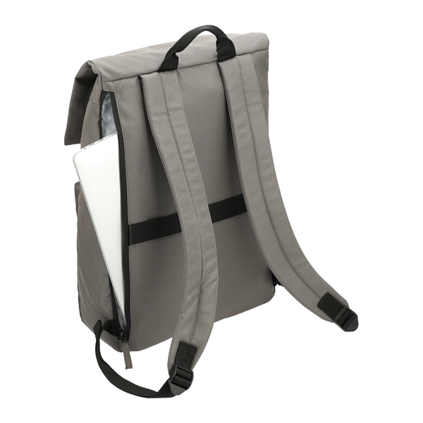 Merritt Recycled 15" Computer Backpack - Merritt Recycled 15" Computer Backpack - Image 10 of 12