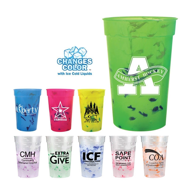 Mood™ 17 oz. Confetti Stadium Cup - Mood™ 17 oz. Confetti Stadium Cup - Image 12 of 12