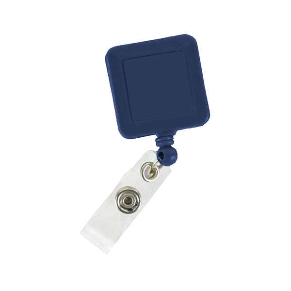 Quick Ship Full Color Square Badge Reel with Belt Clip - Quick Ship Full Color Square Badge Reel with Belt Clip - Image 1 of 3