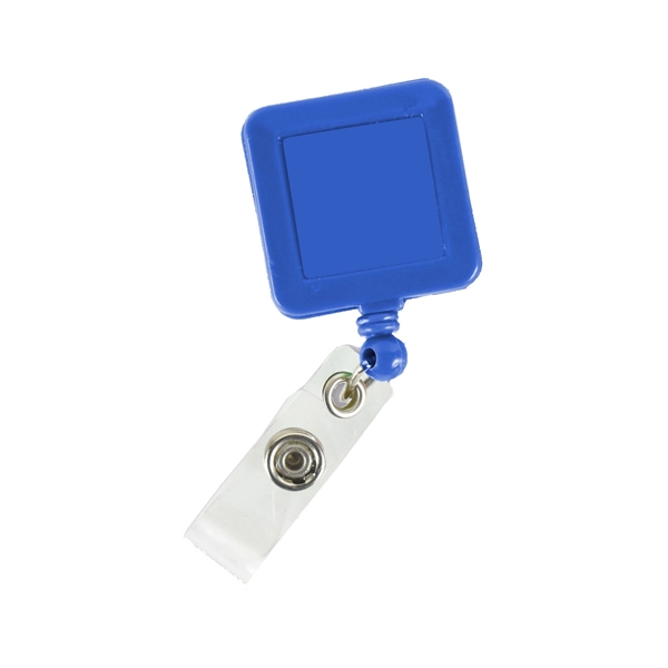 Quick Ship Full Color Square Badge Reel with Belt Clip - Quick Ship Full Color Square Badge Reel with Belt Clip - Image 2 of 3