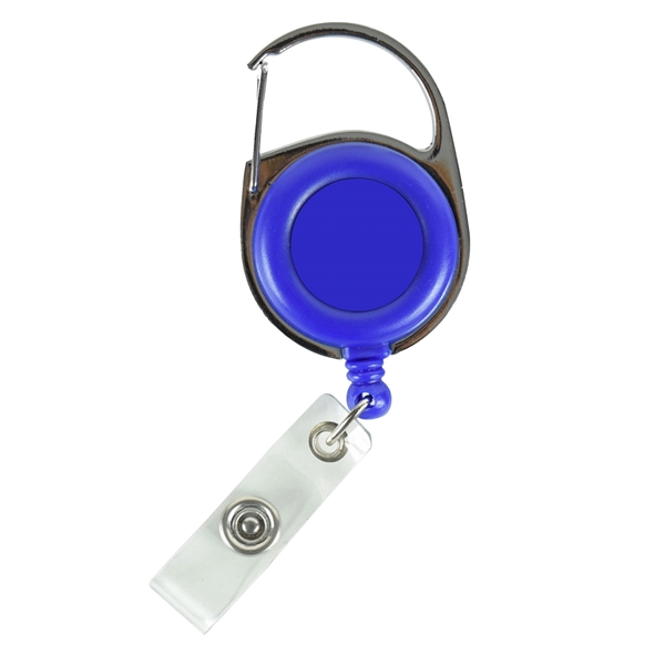 Quick Ship Full Color Carabiner Badge Reel with Belt Clip - Quick Ship Full Color Carabiner Badge Reel with Belt Clip - Image 1 of 7