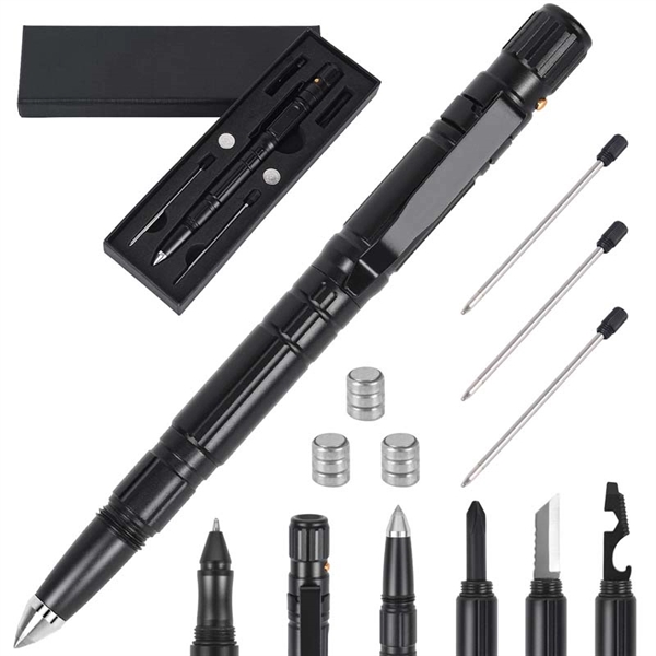 6-In-1 Multi-Function Self-Defense Pen - 6-In-1 Multi-Function Self-Defense Pen - Image 0 of 4