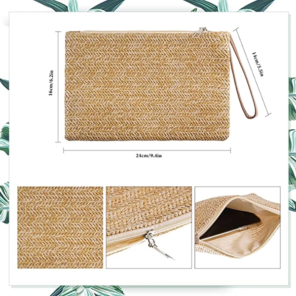 Women'S Straw Clutch Purse - Women'S Straw Clutch Purse - Image 1 of 2