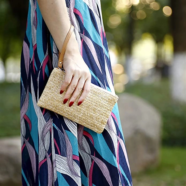 Women'S Straw Clutch Purse - Women'S Straw Clutch Purse - Image 2 of 2