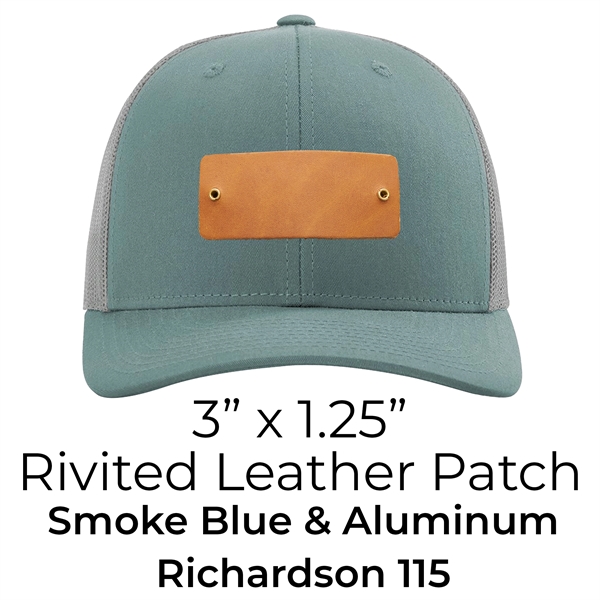 Leather Patch Cap - Riveted - Trucker Meshback (T2) - Leather Patch Cap - Riveted - Trucker Meshback (T2) - Image 3 of 9