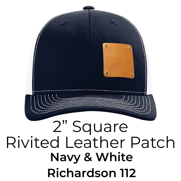 Leather Patch Cap - Riveted - Trucker Meshback (T2) - Leather Patch Cap - Riveted - Trucker Meshback (T2) - Image 5 of 9