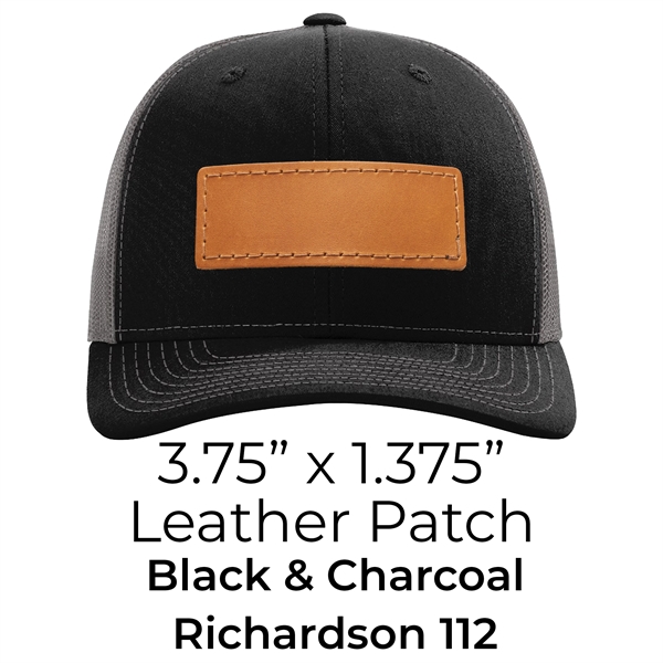 Leather Patch Hats -7 Panel Richardson 168 - Leather Patch Hats -7 Panel Richardson 168 - Image 7 of 13