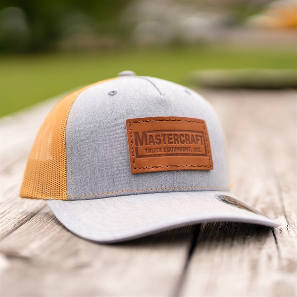 Leather Patch Hats - Trucker Snapback - Leather Patch Hats - Trucker Snapback - Image 8 of 13