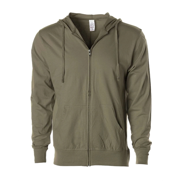 Independent Trading Co. Lightweight Jersey Full-Zip Hoode... - Independent Trading Co. Lightweight Jersey Full-Zip Hoode... - Image 17 of 17