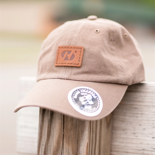 Genuine Leather Patch Hat - Richardson R55 Chino "Dad Hat" - Genuine Leather Patch Hat - Richardson R55 Chino "Dad Hat" - Image 10 of 10