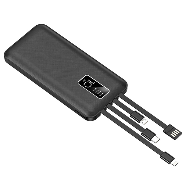 Built-In 4 Cables Portable Charger Power Bank - Built-In 4 Cables Portable Charger Power Bank - Image 0 of 2