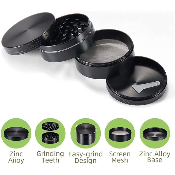 Aluminum 4-Layer Zinc Alloy Herb Grinder - Aluminum 4-Layer Zinc Alloy Herb Grinder - Image 4 of 4