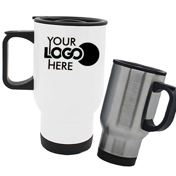 15oz Stainless steel Travel Coffee Mug - 15oz Stainless steel Travel Coffee Mug - Image 0 of 2