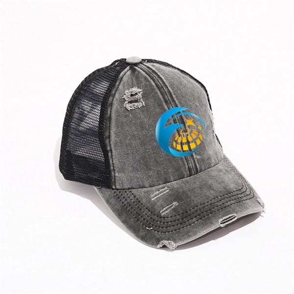 Criss Cross Ponytail Baseball Caps - Criss Cross Ponytail Baseball Caps - Image 1 of 2