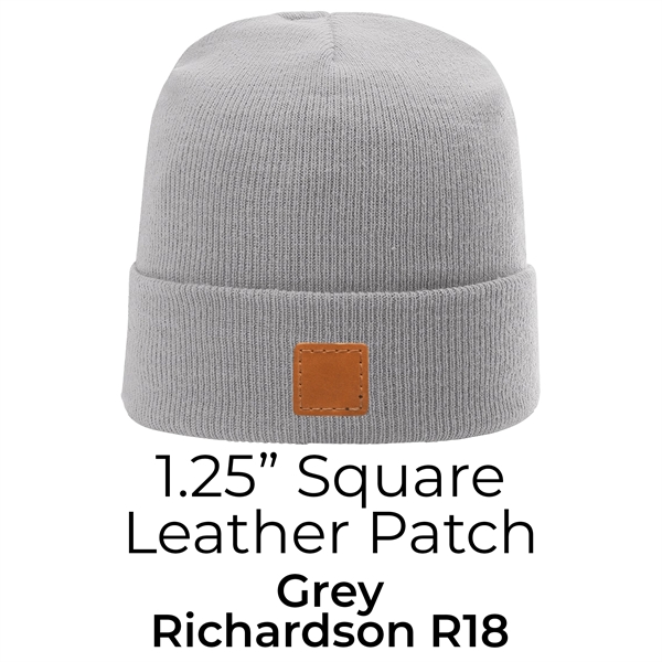 Genuine Leather Patch Beanie - Richardson R15 or R18 - Genuine Leather Patch Beanie - Richardson R15 or R18 - Image 8 of 21