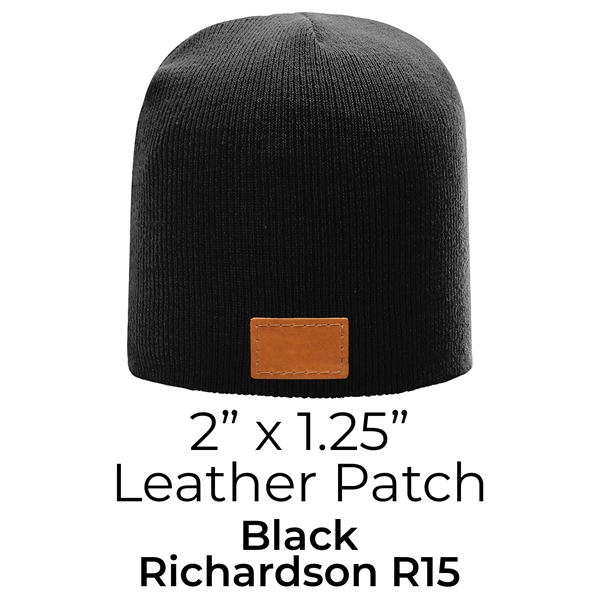 Genuine Leather Patch Beanie - Richardson R15 or R18 - Genuine Leather Patch Beanie - Richardson R15 or R18 - Image 6 of 21