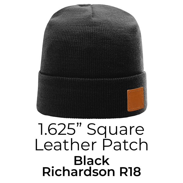 Genuine Leather Patch Beanie - Richardson R15 or R18 - Genuine Leather Patch Beanie - Richardson R15 or R18 - Image 11 of 21
