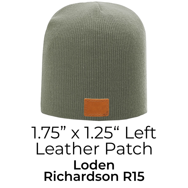 Genuine Leather Patch Beanie - Richardson R15 or R18 - Genuine Leather Patch Beanie - Richardson R15 or R18 - Image 7 of 21